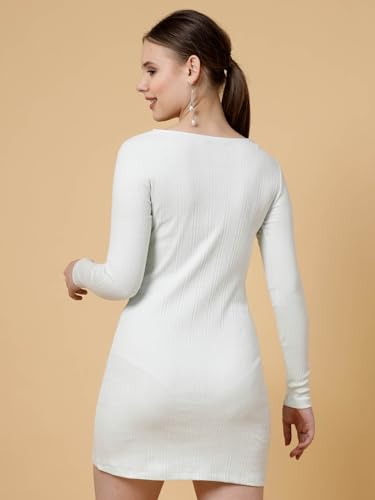 Image of RIGO Women's Waffle Knit Bodycon Midi Dress (WDRS297-1121RS-S Light Green
