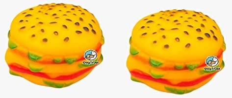 DOG TRUST Natural Latex Burger Rubber Toy with Squeaky Sound Toy for Puppies & Dogs (B0BKSYLVQJ) Amazon Price History, Amazon Price Tracker