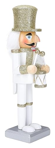 Casse-noisette en bois blanc : figurine artisanale de Noël RLKHXBS pour décoration de table raffinée