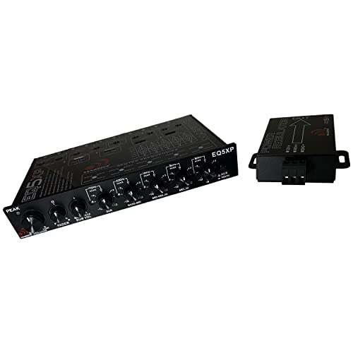Image of Massive Audio EQ5XP | 5-Band Car Audio Parametric Equalizer with 9V Line Driver, Subwoofer Control & Adjustable Fader - in-Dash EQ for Pro Sound Tuning