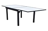  QFPLUS Mesa Aluminio Cristal Extensible PRACTIC