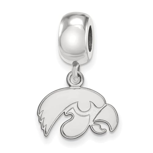 LogoArt Sterling Silver University of Iowa XS Dangle Bead Charm