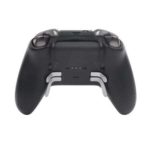 Image of Black Controller Skin Compatible with Xbox Elite Series 2 Core Wireless Controller,Protector Case, Customised Thumb Grips Cap