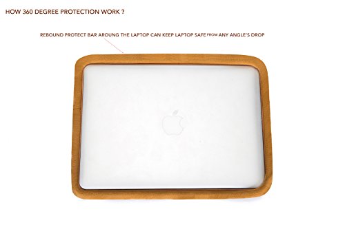 Kinmac 360°Protective Canvas Vertical Waterproof Laptop Sleeve With Pocket For 13 Inch-13.5 Inch Laptop And Old Macbook Air 13",Old Macbook Pro 13",Microsoft Surface Laptop Book 13.5"(Grey) #TOP2