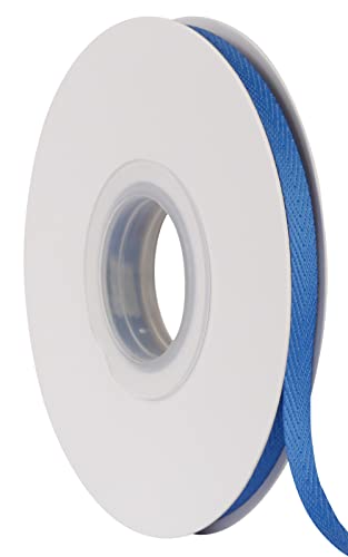 Joycrosso Herringbone Tape Twill Ribbon Soft Handle, Great for Gift Wrapping Craft Sewing 6mm x 22 Meters - Royal - Image 4