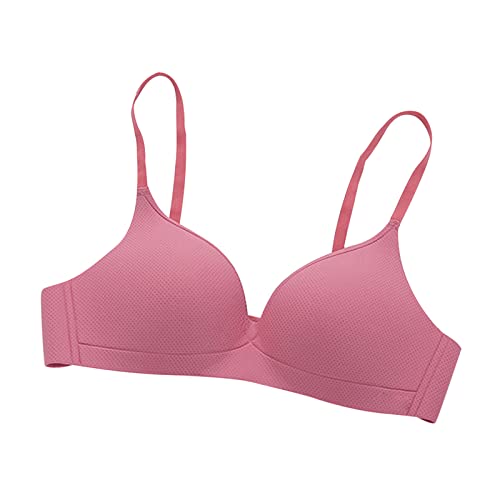 Hoxine Womens Lightweight Bra Female Smoothing Wire-Free Bras Seamless Small Chest Cup Underwear Everyday T-Shirt Bralette #TOP3