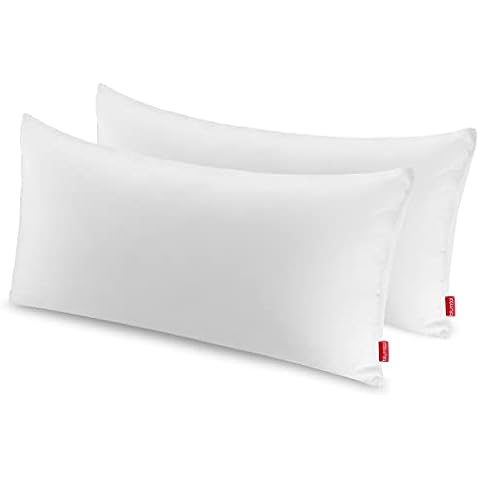 Blumtal Kopfkissen 40x80 cm 2er Set - Nackenkissen mit anpassbarer Füllung - 100% Mikrofaser & waschbar bis 95 Grad - höhenverstellbares Kissen Cover