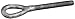 Crosby HG-4037 Galvanized Steel Left Hand Eye End Turnbuckle, 5/8" Shank Diameter x 6" Take Up, 3500lbs Load Capacity