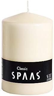 Spaas Unscented Pillar Candle 100/150 mm, ± 90 Hours, Ivory