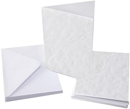 3 Ace Crafts C6 White Blank Cards and Envelopes for Card Making (20) for Greetings, Thank You cards with envelope, Valentine's, Thanksgiving, Christmas Invitation, Card Making Kit for Craft Activities