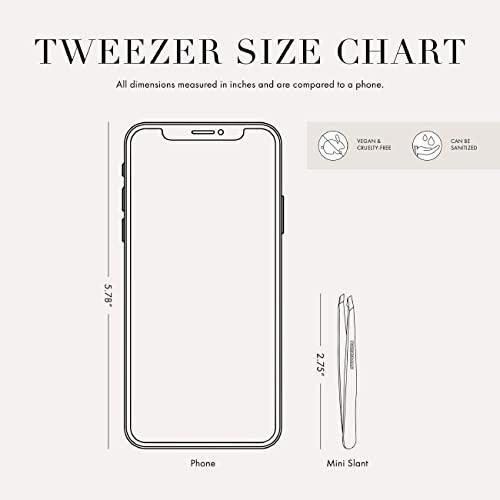 Tweezerman 1248-FPT Mini Slant Tweezer - Tweezers For Eyebrows, Travel Tweezers For Eyebrows, Facial Hair thumb #4
