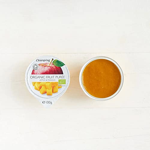 Clearspring Organic Apple and Mango Fruit Puree 2 X 100 g (Pack of 12)