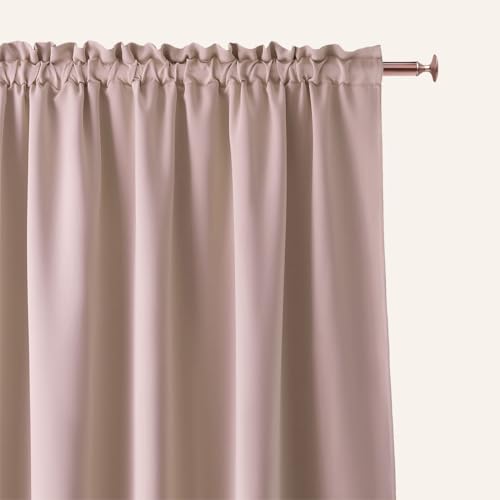 Cortina con cinta fruncidora regulable de caida fluida para dormitorio 3