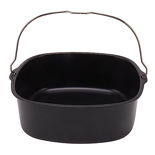 WGFOIP Cake, Metal Nonstick Coating Baking Cake Tin Fryer Baking Pan with Handle for Home Kitchen Resturant (7in)