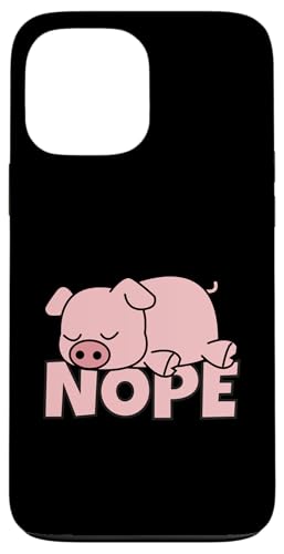 Lazy Pig Piggy Not Today Nope �X�}�z�P�[�X iPhone 13 Pro Max �p