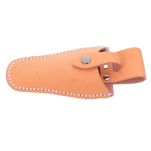 FUTUREORYY Estuche de Cuero Sintético para Tijeras de Poda Funda para Herramientas de Jardinería Porta Tijeras Hebilla Metálica para Cinturón Bolsa Resistente y Práctica y Alicates
