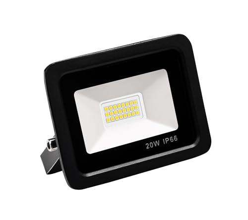 Projecteur LED 20W anti-obscurité pour sécuriser votre cour et chantier de nuit