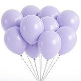Event Decor Shop Lot de 100 grands ballons en latex de qualité à l'hélium pour anniversaire, anniversaire de mariage, décoration de mariage, accessoires   violet foncé pastel pastel   25,4 cm