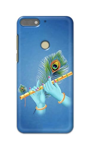 Image of PRINTFIDAA Printed Hard Back Cover Case for Honor 7C | Huawei Y7 Prime 2018 | Huawei Y7 2018 | Nova 2 Lite Back Cover (Flute in Krishna Hands) -112