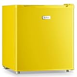WANAI 1.7 Cu.Ft Mini Fridge with Freezer, Small Fridge with 7 Adjustable Thermostat, Single Door Compact Refrigerator for Bedroom, Dorm, Office,...