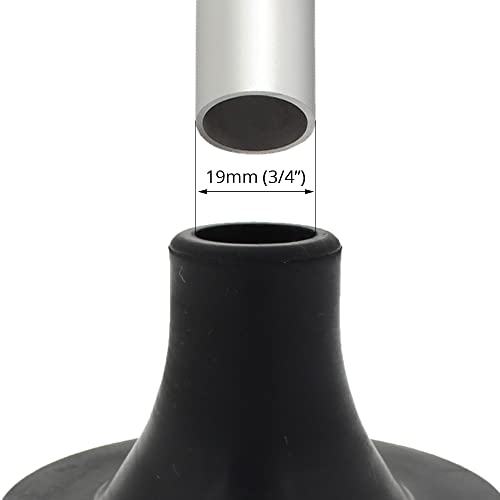 Lifeswonderful Pair of Orange High Visibility Large Based 19mm Rubber Ferrules End Caps Walking Stick Tips ®