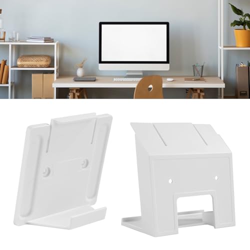 Support mural pour routeur et boîtier satellite blanc compact