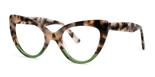 Image of VOOGLAM Stylish Cat Eye Blue Light Blocking Glasses for Women Anti Eyestrain Dry Eyes Eyewear
