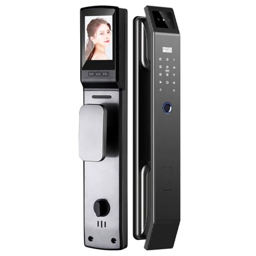 Cerradura De Puerta Inteligente Con Reconocimiento Facial 3D, Cerraduras Inteligentes, Cerradura De Puerta Digital WiFi, Huella Dactilar Biométrica Y Teclado Digital Táctil, For Seguridad De