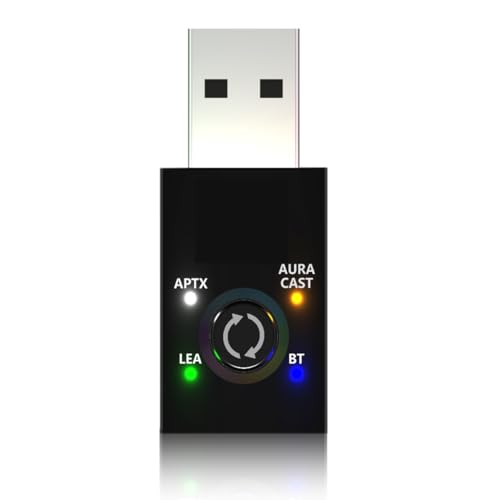 Bluetooth 5.4 Transmitter Wide Compatibility with Auracast LC3 aptX