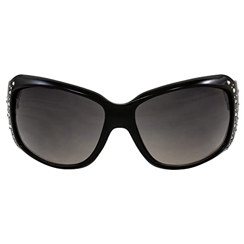 Global Vision La Cruz Womens Motorcycle Fashion Sunglasses Black with Gradient Smoke Lens2