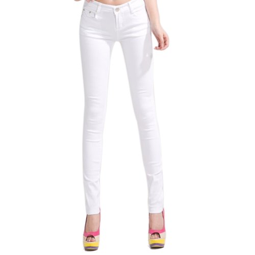 Hee Grand Jean skinny pour femme - Blanc - S