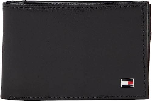 Tommy Hilfiger Hombre Cartera Eton Mini Pequeña, Negro (Black), Talla...