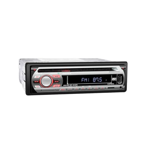 Equipo de sonido para coche con reproductor de CD y DVD - Radio para coche con Bluetooth y control mediante aplicación y posicionamiento/música Bluetooth, receptor integrado en el salpicadero para coc