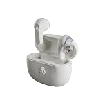 Skullcandy Rail Wireless Earbuds, Bluetooth Headphones, Noise Isolating Fit, Up to 42 Hours Battery, IP55 Sweat and Water Resistant, Microphone for iPhone Android - Bone