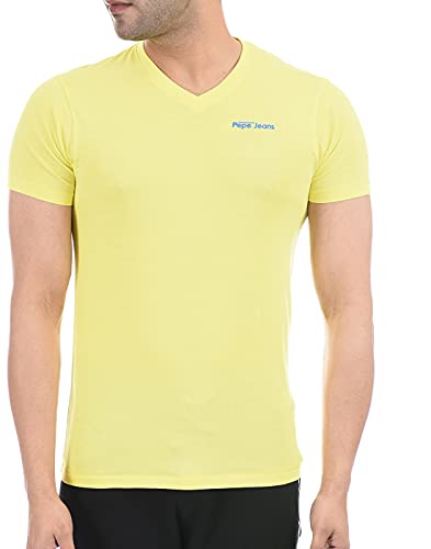Image of Pepe Jeans Men's Solid Slim Fit T-Shirt