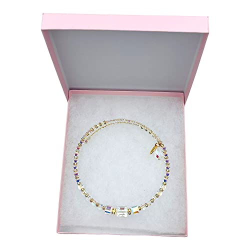 Mindy Sparkles Authentic Austrian Crystal Choker Necklace #TOP3