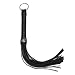 Namvo 2 Stück kleine Schwarze Peitsche, Reitgerte mit Quaste, Rutschfester Griff, Für Reitsport-Training im Freien, Wettkampf-Leistungsübungen, Rollenspiel-Peitsche (30 cm, Schwarz)