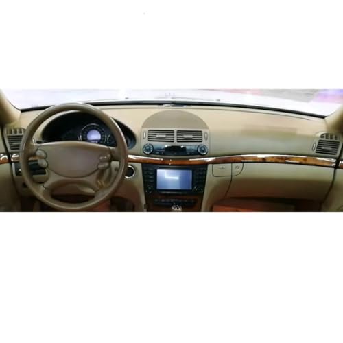 Grille d'aération centrale W211 pour Benz Classe E 2003-2008 gris - 6