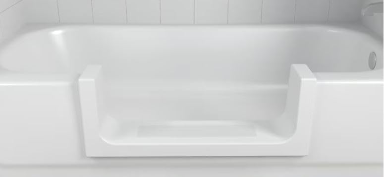 BlueVue Bathtub Walk Thru Accessibility Insert for Easy Walk Through Or Step in Shower, Large Size
