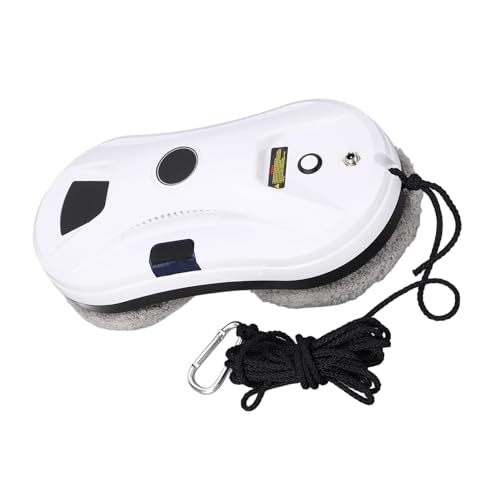 Robot de Limpiador de Ventanas, Robot de Limpieza de Vidrio 100-240VAC 30 Ml Tanque de Agua de Agua Protección 2800PA Potencia de Succión de 14.5 Cm Dual Wheel para Al Aire Libre (EU Enchufe