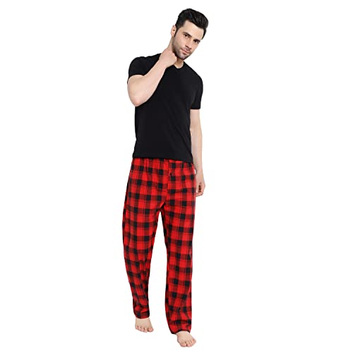 Men's Cozy Plaid Pants - Soft Flannel Pajama Bottom2