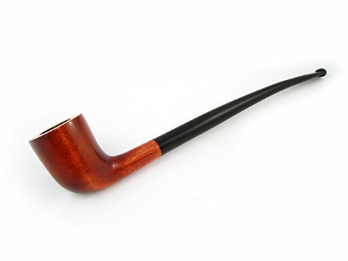 Fashion Pipes "LOTR"GANDALF Churchwarden Tobacco Smoking Pipe of Pear Root (Red)