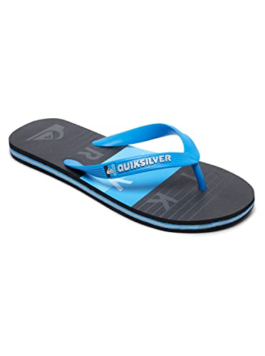 Quiksilver Molokai Word Block Youth, Zapatos de Playa y Piscina Hombre, Multicolor (Black/Red/Blue Xkrb), 36 EU