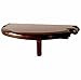 Hathaway Premium Half Moon Wall Shelf, Walnut Finish