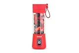 Portable Blender (Red) for Shakes and Smoothies with Durable Stainless Steel Blades for Powerful Blending Performance, USB Rechargeable for Office, Gym, Kitchen and travel