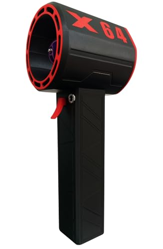 Ypdnsme X64 ブロワー ターボジェットコードレス 充電式小型ブロワー 洗車・キャンプ・アウトドア用 800W (黒赤)