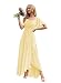 KCGOMK Plus Size Bridesmaid Dresses Ruffle Chiffon Yellow Cocktail Dress for Women with Sleeves Hi-Low Ruffle Formal Gown US20W