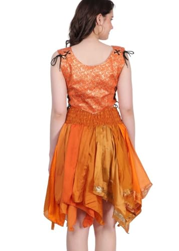 Wevez Women's Tribal Leaves Style Skirt Pack of 3, One Size, Assorted2