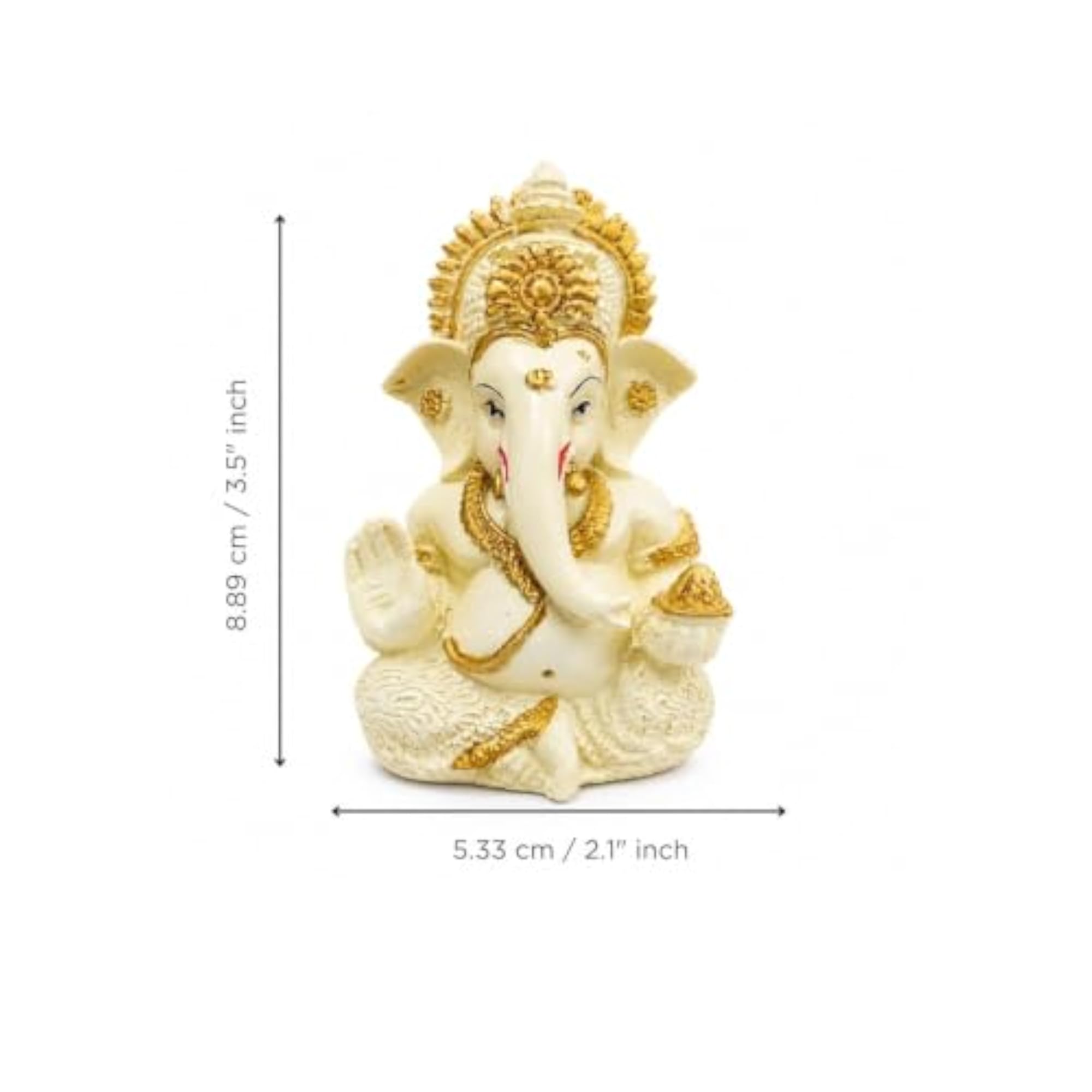 Set of 3 Rakhis with Bro Ever Fridge Magnet & Lord Ganesha Showpiece