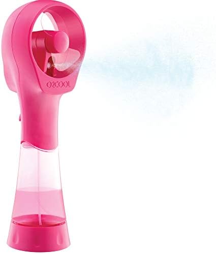 O2COOL Elite Battery Powered Handheld Water Misting Fans (Raspberry)…